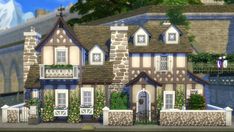 Sims 4 Windenburg, Cottage Sims 4, Sims 3 Houses Ideas, Sims Houses, House Pictures, Diy House Plans, Sims Ideas