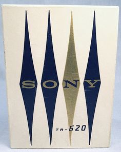 an old book with the words sony on it