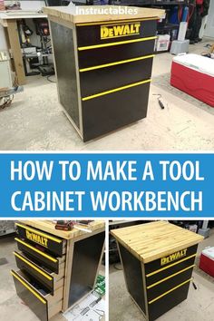 how to make a tool cabinet workbench