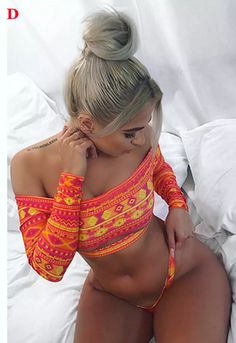 One-piece Stretch Tops For Swimming, Red Long Sleeve Swimwear For Summer, Red High Stretch Swimwear For Summer, Orange Stretch Swimwear For Festival, Orange Fitted Swimwear For Festival, Fitted Orange Swimwear For Festivals, Festival Fitted Orange Swimwear, Yellow Long Sleeve Fitted Swimwear, Yellow Fitted Long Sleeve Swimwear