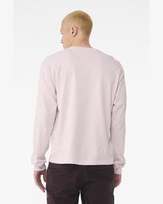 Unisex Heavyweight Long-Sleeve T-Shirt - SOFT PINK - 3XL | Bella + Canvas Heavyweight Long-Sleeve T-Shirt in Soft Pink Size 3XL | Cotton Heather Long Sleeve Cotton Top, Pink Long Sleeve Soft-washed T-shirt, Pink Soft-washed Long Sleeve T-shirt, Pink Long Sleeve Top With Soft-washed Detail, Soft-washed Pink Long Sleeve Tops, Pink Long Sleeve Soft-washed Top, Pink Soft-washed Long Sleeve Tops, Pink Relaxed Fit Soft-washed Top, Pink Soft-washed Relaxed Fit Top