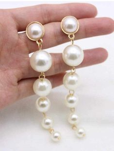 Bridal earrings pearl gold 4 inch pearl earrings White long earrings Pearl bar earrings Long pearl earrings bride gift for her pearl earrings This beautiful jewelry will be an excellent addition to the evening dress, light air blouses. Long earrings perfectly harmonize with open summer suits and sundresses. Thanks for visiting my shop. Bride Earrings Pearl, Trending Earrings, Earrings For Wedding, Extra Long Earrings, Large Pearl Earrings, Silver Bridal Earrings, Long Pearl Earrings, Long Earring, Ivory Earrings