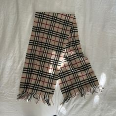 Barely Worn Designer Scarf Designer Scarf, Burberry Classic, Burberry Accessories, Designer Scarves, Plaid Scarf, Scarf Wrap, Scarf Accessory, Burberry, Plaid