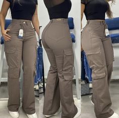 Mustard Cargo Pants Outfit, Ladies Cargo Pants, Cargo Trousers Outfit, Fancy Pants Outfit, Dope Fashion Outfits, Jean Trousers, Street Style Outfits Casual, Cargo Outfit, Cargo Jumpsuit