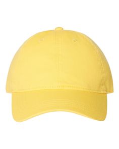 Relaxed Golf Dad Hat - YELLOW - ADJUSTABLE | CAP AMERICA Relaxed Golf Dad Hat in Yellow Size Adjustable | Cotton Chino Twill Cap America, Golf Hat, Golf Hats, Cotton Chinos, 47 Brand, Dad Hat, Beanie Hats, Dad Hats, Low Profile