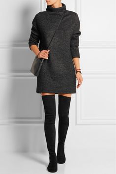 Isabel Marant | Brenna suede over-the-knee boots | NET-A-PORTER.COM Look 2022, Stretch Thigh High Boots, Isabel Marant Shoes, Giovanna Battaglia, Anna Dello Russo, Black Suede Boots, Sarah Jessica Parker, Stretch Leggings, Alexa Chung