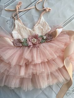 Blush Flower Girl Dress, Birthday Party Dress, ,baby Toddler Dress, Tulle Tutu Flower Girl Dress, Mauve Flower Sash Dress - Etsy Vietnam Elegant Bridesmaid Tutu Dress With Lace Trim, Summer Lace Tutu Dress For Dress-up, Elegant Pink Tutu Dress For Garden Party, Summer Pageant Dress With Ruffles, Elegant Tulle Princess Dress For Garden Party, Pink Tulle Tutu Dress For Garden Party, Spring Princess Dress With Ruffles For Bridesmaid, Cute Sleeveless Tutu Dress For Wedding, Spring Bridesmaid Princess Dress With Ruffles