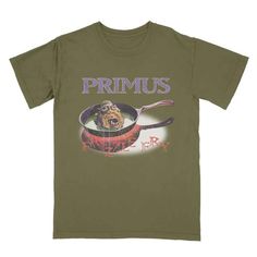 Primus Band, Curved Hem Top, Band Merchandise, Band Shirt, The Masters, Basic Style, Military Green, Branded T Shirts, Timeless Fashion