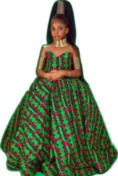 Girls Ball Gown, African Princess, African Dresses For Kids, African Children, Dress African, African Girl, African Print Dress, African Design Dresses