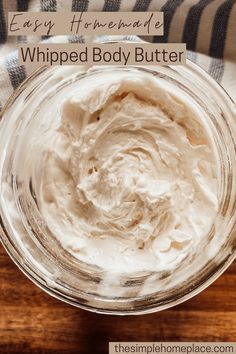 Easy Homemade Whipped Body Butter Recipe - The Simple Homeplace How To Make Body Butter, Make Body Butter, Whipped Body Butter Recipe, Diy Oatmeal