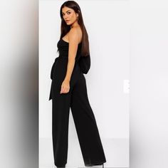 View All Photos As They Are Apart Of Description And Contain Significant Information And Is Exact Item You Will Receive. May Be Removed At Anytime Due To Co Listing. Thanks For Looking. Solid Color Strapless Wide Leg Jumpsuit For Party, Chic High Waist Strapless Jumpsuit, High Waist Jumpsuits And Rompers For Party, Sleek Black Jumpsuits And Rompers For Party, Sleek Black Jumpsuits For Night Out, Chic High-waist Jumpsuits And Rompers For Date Night, Chic High Waist Jumpsuits And Rompers For Date Night, Chic High Waist Strapless Jumpsuit For Work, Chic High-waist Jumpsuits For Date Night