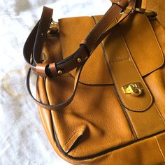 Saddle Colored Chloe Bag With Gold Details Chloe Handbag, Chloe Brown, Chloe Bags, Chloe Handbags, Chloe Bag, Gold Details, Saddle, Shoulder Bags, Chloe