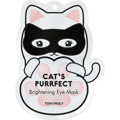 Cat's Purrfect Brightening Eye Mask -  Care for the delicate skin under your eyes with TONYMOLY Cat's Purrfect Eye Mask. This mask will replenish and rejuvenate the skin around your eyes in as little as 15 minutes!    Benefits     Hydrate, replenish and rejuvenate the skin around your eyes in as little as 15 minutes.     Key Ingredients     Milk Protein Extract - Soothes dry and irritated skin and works to lock in moisture. Pumpkin Extract - Natural fruit enzymes help to exfoliate dead skin cell Snail Mask, Pumpkin Extract, Eyes Mask, Night Mask, Pelargonium Graveolens, Skincare Quotes, Cat Mask, Milk Protein, Tony Moly