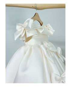 Get 10% off now! Buy elegant satin flower girl dress with bow knot at cheap price online. Free stable shipping and pro custom service since 2009. Satin Princess Dress For Dress-up, Elegant Satin Princess Dress For Pageant, Elegant Ball Gown With Satin Bow For Pageant, Princess Style Pageant Dress With Satin Bow, Elegant Satin Pageant Dress, Cream Wedding Dress With Bow, Princess Style Satin Bridesmaid Dress, Satin Princess Dress With Satin Bow, Satin Princess Bridesmaid Dress