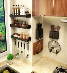 the kitchen is clean and ready to be used as a cook's pantry area