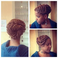 Two strand twists and a cute pin-up. #locs #dreads #naturalhair Two Strand Twist Styles, Twist Out On Natural Hair, Twist Locs, Flat Twist Out, Beautiful Locs, Two Strand Twist, Dreadlock Styles, Dreads Styles, Twist Styles