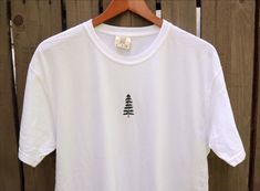 *White color *Comfort colors *embroidered pine tree *HAND embroidered - no machine Embroidered Tee, Up North, Pine Tree, Graphic Tees Women, Stitch Fix, Comfort Colors, Womens Clothing Tops, White Color, Hand Embroidered