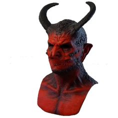 Product information: Material: Latex Size: average size Applicable holiday: Halloween, Easter, Carnival Style: Red Devil Style: Horror Size: length 48 * width 26cm Packing list: Mask * 1 Product Image: Red Gothic Costume Accessories For Carnival, Red Christmas Costume Accessories, Red Christmas Costume Accessories For Costume Party, Red Halloween Costume Accessories, Red Christmas Costume Party Accessories, Gothic Red Costume Accessories For Costume Party, Red Costume Accessories For Winter Party, Gothic Red Costume Accessories For Party, Red Themed Costume Accessories For Carnival