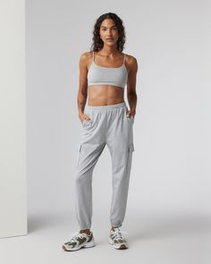 It’s time to take comfort seriously. Lounge like you mean it with this take on our perfectly relaxed Boyfriend Jogger in the same ultra-soft DreamKnit™ fabric, updated with cargo pockets. | Vuori Boyfriend Cargo Jogger Pants | Pale Grey Heather | XS Vuori makes premium performance apparel inspired by the active Coastal California lifestyle; an integration of fitness, surf, sport, and art. Breaking down the boundaries of traditional activewear, we are a new perspective on performance apparel. Coastal California, California Lifestyle, Yoga Accessories, Cargo Joggers, Mean It, Performance Outfit, Skirt Leggings, New Perspective, Board Shorts