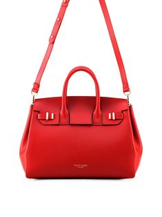 Gigi Palmelatto Gold 13" - Red – Teddy Blake Teddy Blake, How To Make Handbags, Daily Essentials, Classic Elegance, Kate Spade Top Handle Bag, Modern Classic, Luxury Handbags, Italian Leather, Leather Handmade