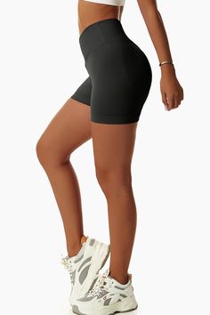 Fabrics: 83% nylon, 17% spandex Ribbed detail Seamless style High rise "V" shaped waistband in the front Bodycon fit Black Seamless Activewear With Built-in Shorts, High Waist Compression Seamless Biker Shorts, High-waist Compression Seamless Biker Shorts, High-waist Compressive Seamless Biker Shorts, Seamless High Waist Biker Shorts, Solid Color Compression Biker Shorts Shapewear, Compression Biker Shorts For Shapewear, High Waist Solid Seamless Biker Shorts, Compressive Seamless Elastane Biker Shorts