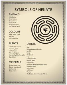 the symbols of hekate