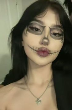 halloween makeup inspo, spooky, mysterious makeup, skull makeup, pumpkin makeup, skeleton makeup, monster makeup, cobwebs, spiders, horror inspo, gothic, chic, glam, creepy, makeup inspo Fashion Tattoo Ideas, Mysterious Makeup, Halloween Makeup Inspo, Pumpkin Makeup, Maquillage Halloween Simple, Spider Makeup, Monster Makeup