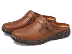 Brown Leather Slip-ons With Rubber Sole, Brown Slip-ons With Rubber Sole And Flat Bottom, Medium Width Slip-on Leather Shoes With Rubber Sole, Medium Width Cushioned Leather Slip-on Shoes, Brown Leather Shoes With Rubber Sole, Medium Width, Beautiful Midi Dresses, Womens Clarks, Clarks Women's, Women's Slippers