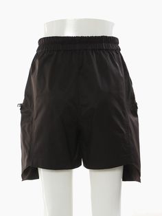 Black Zipper Pocket Casual Shorts | Mark - NCT S Black Bottoms With Zipper Closure For Summer, Short Length Bottoms With Zipper Closure For Workwear, Summer Streetwear Bottoms With Zipper Closure, Casual Black Shorts With Zipper Closure, Black Shorts With Zip Fly, Black High Waist Utility Shorts, Sporty Black Pants With Built-in Shorts, Black Utility Bottoms With Zipper Closure, Sporty Black Bottoms With Zipper Closure