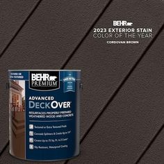 the behr premium color of the year has been changed to dark brown, and it is