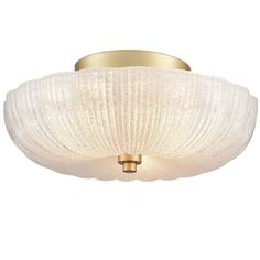 a flush light fixture on a white background