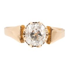 Year: 1900s Item Details: Ring Size: 6.25 Metal Type: 18K Yellow Gold [Hallmarked, and Tested] Weight: 2.8 grams Diamond Details: GIA Report#: 6.67mm x 6.02mm x 4.53mm Weight: 1.31ct Cut: Old Mine brilliant Color: I Clarity: SI2 Type: Natural Finger to Top of Stone Measurement: 5.5mm Shank/Band Width: 2.0mm Condition: Excellent Antique Oval Hallmarked Diamond Ring, Vintage Oval Diamond Cut Signet Ring, Vintage Oval Signet Ring With Diamond Cut, Antique Yellow Gold Brilliant Cut Signet Ring, Antique Yellow Gold Signet Ring With Brilliant Cut, Classic Oval Signet Ring With Rose Cut Diamonds, Antique Yellow Gold Round Band Diamond Ring, Classic Gold Engraved Ring With Rose Cut Diamonds, Antique Oval Diamond Signet Ring