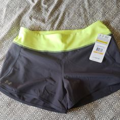 Nwt Took Tag Off Before Trying On. Too Small For Me:( Lime Green And Grey Semi Fitted Bundle To Save Casual Fitted Shorts By Under Armour, Casual Fitted Under Armour Shorts, Fitted Casual Under Armour Shorts, Fitted Under Armour Shorts, Under Armour Fitted Workout Shorts, Under Armour Casual Athletic Shorts With Go-dry, Under Armor Grey Shorts Womens, Under Armour Summer Shorts, Green Workout Shorts Under Armor