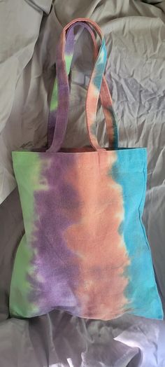 16x15 tiedye cotton tote bag Casual Multicolor Canvas Bag For Summer, Multicolor Cotton Bags For Everyday Use, Casual Multicolor Canvas Tote Bag, Casual Multicolor Cotton Canvas Bag, Casual Multicolor Cotton Bags, Everyday Multicolor Cotton Bag, Colorful Cotton Bags For Everyday Use, Hand Dyed Rectangular Bags For Daily Use, Everyday Hand Dyed Tote Bag