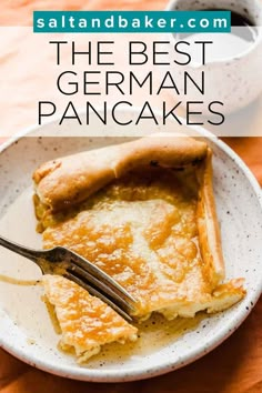 the best german pancake recipe is made with puff pastry crusts and topped with melted cheese