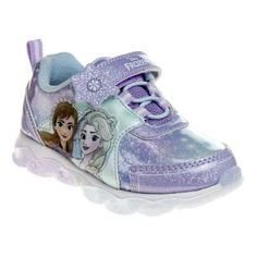 Elsa Shoes, Frozen Shoes, Toddler Girl Gifts, Anna And Elsa, Light Up Sneakers, Girls Shoes Sneakers, Lilac Blue, Light Sneakers, Disney Shoes