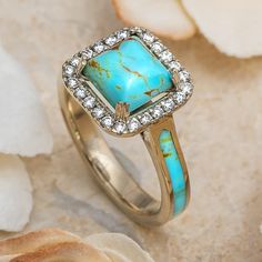 Turquoise Engagement Ring Turquoise And Diamond Ring Engagement, Turquoise Wedding Rings Engagement, Torquise Engagement Ring, Turquoise Engagement Ring Diamond And, Turquoise Diamond Ring, Turqiouse Engagement Ring, Cheap Turquoise Engagement Rings, Wedding Ring With Turquoise Stacker, Tourquise Ring