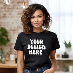 Black Shirt Mockup, Tshirt Mockup, Photo Editing Software, Piece Of Cakes, Shirt Mockup, Shirt Women, Black Tshirt, Black Shirt, Mockup