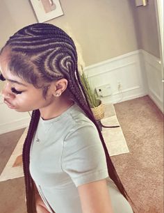 Braided Hairstyles 2024, Cornrow Buns, Box Braids Hairstyles For Black Women, Cute Box Braids Hairstyles, Quick Braided Hairstyles, Protective Hairstyles Braids, Pretty Braided Hairstyles, Natural Curls Hairstyles, Dope Hairstyles