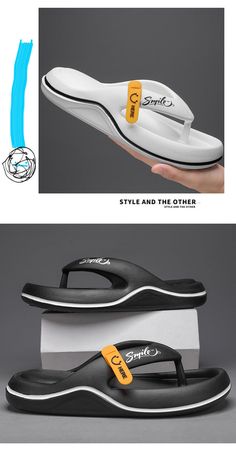 Product information: Color: black, white, khaki Size: 40/41,42/43,44/45 Applicable Gender: Male Applicable age: Adult Style: Casual Style: open toe Packing list: Men's Rubber Slippers*1pair Product Image: Outdoor White Non-slip Flip Flops, Mens Beach Shoes, Rubber Slippers, Black Khakis, Beach Shoes, Mens Slippers, Casual Style, Open Toe, Flip Flops