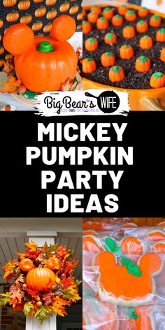 mickey pumpkin party ideas for kids and adults