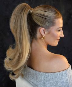 Ponytail Updo Wedding, Ponytail Wedding Hairstyles, Ponytail Wedding, Wedding Ponytail, Voluminous Ponytail, Barbie Hairstyle, High Ponytail Hairstyles, Long Hair Ponytail