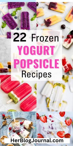 frozen yogurt popsicle recipes with fruits Yogurt Popsicles For Kids, Diy Popsicle Recipes, Summer Treats For Kids, Summer Snack Ideas, Blog Journal, Yogurt Popsicle Recipes, Easy Popsicle Recipes, Easy Frozen Yogurt