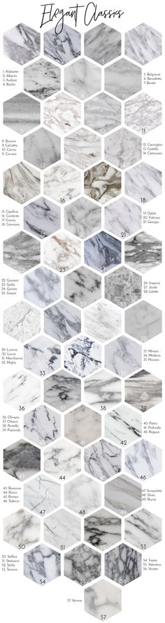 marble tiles with different colors and sizes