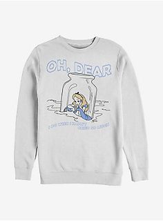 Alice In Wonderland Merch, Off With Your Head, River Of Tears, Alice In Wonderland Alice, Wonderland Alice, Disney Alice In Wonderland, Unique Sweatshirt, Mens Crewneck Sweatshirt, Disney Bounding