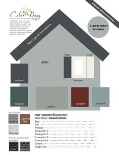 the color scheme for this house is gray and has many different shades to choose from