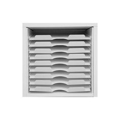 a close up of a vent on a white wall