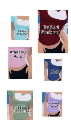 six different types of women's bras with the names of their bras