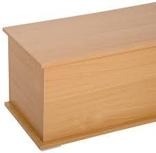 a wooden box is shown with no lid on the top and bottom part, it has a drawer for storing items