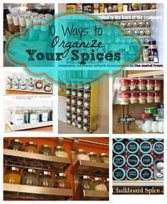 the top ten ways to organize your spices